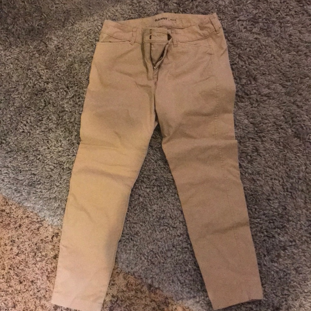 Old Navy pixie cut khakis